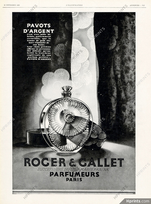 Roger & Gallet (Perfumes) 1928 Pavots D'Argent