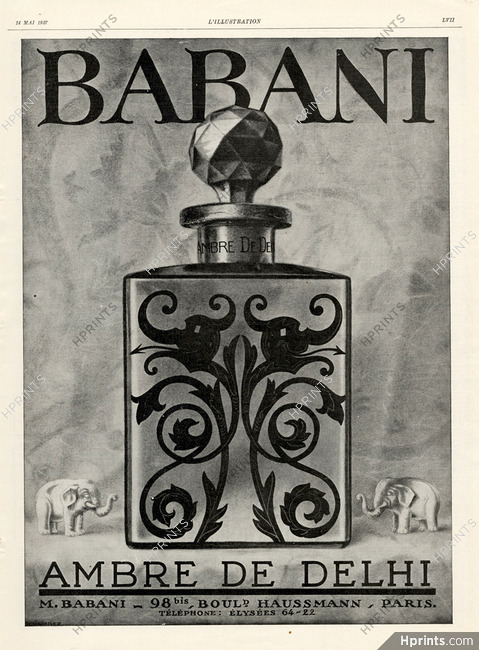 Babani (Perfumes) 1927 Ambre de Delhi
