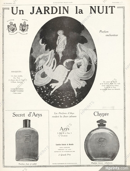 Arys (Perfumes) 1925 Un Jardin la Nuit, Gerda Wegener