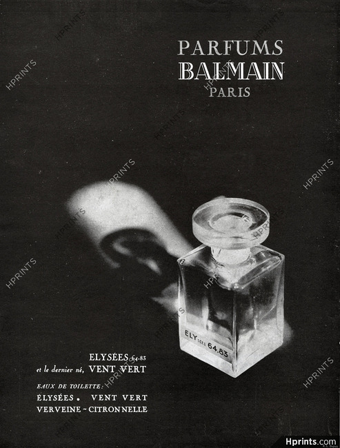 Pierre Balmain (Perfumes) 1947 Elysées 64.83