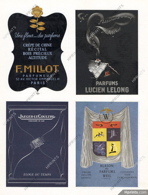 Lucien Lelong & Weil (Perfumes) 1942