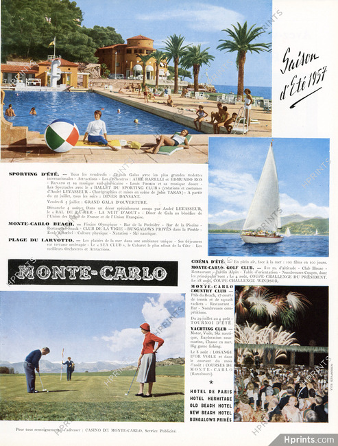 Monte Carlo 1957 Saison d'été 57, Golf