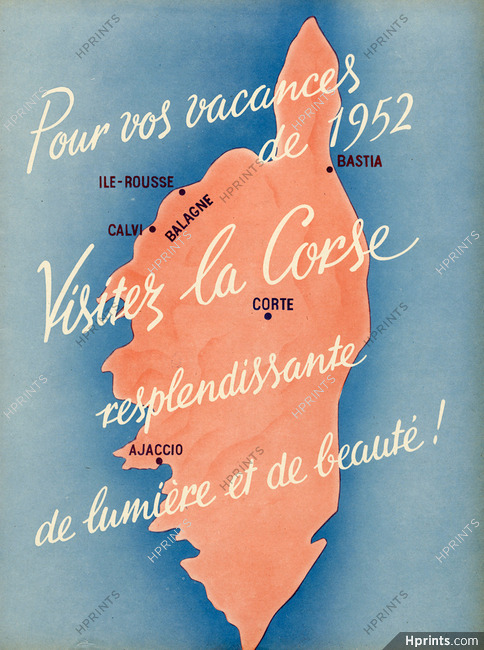 Visitez La Corse 1952