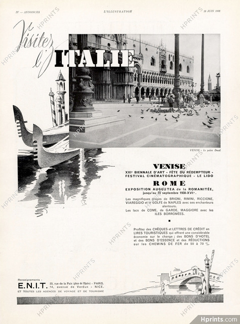 Office du Tourisme - Italie (Italia) 1938 Venise
