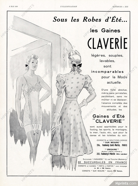 Claverie 1939 Girdle, Summer Dress