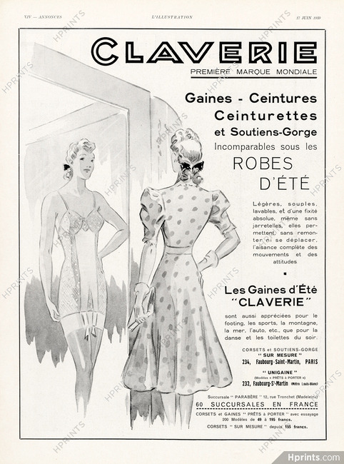 Claverie 1939 Girdle, Summer Dress
