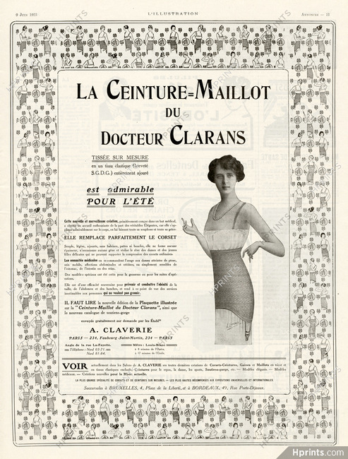 Claverie 1923 Docteur Clarans Girdle