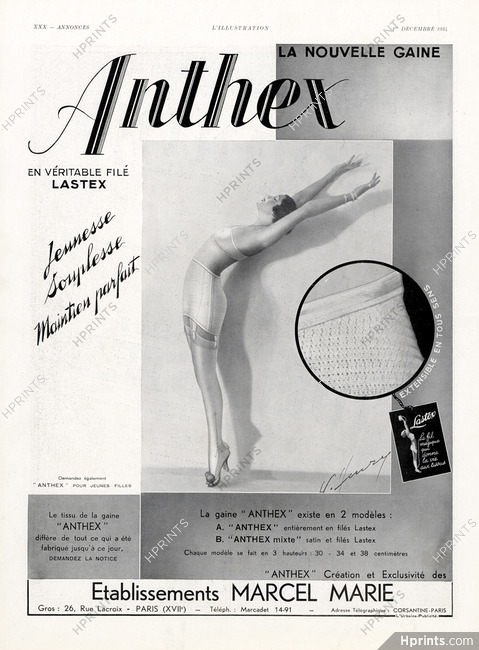 Anthex (Girldes) 1934 Marcel Marie