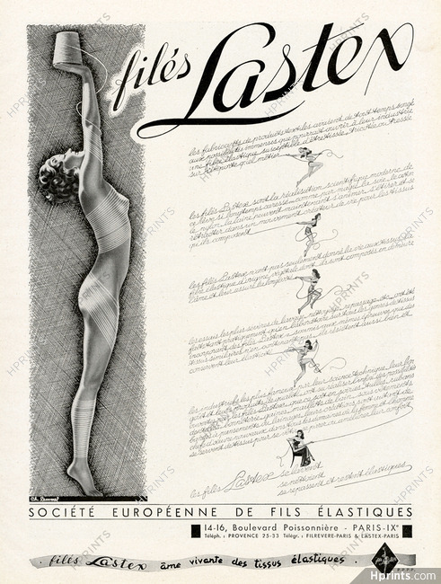 Filés Lastex (Lingerie) 1949 Ch. Lemmel