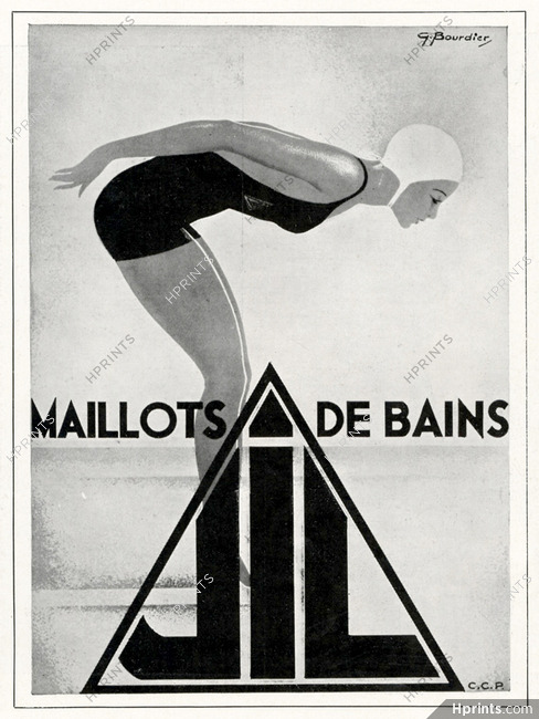 JIL André Gillier 1936 Swimwear, G. Bourdier