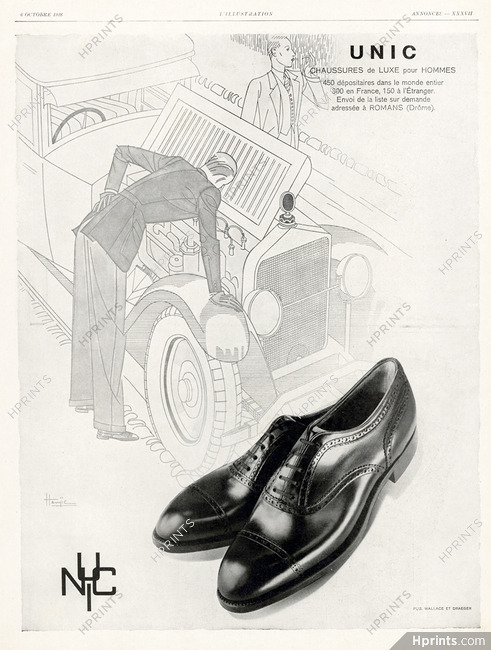 Unic (Shoes) 1928 Hemjic, Automobile