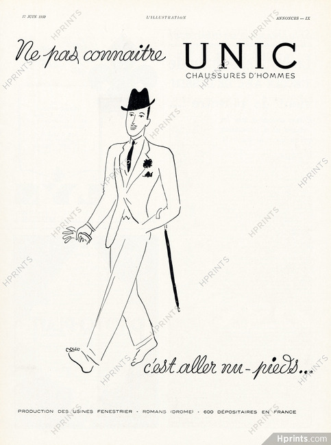 Unic (Shoes) 1939 Maurice Van Moppès (L)