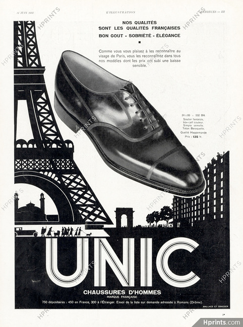 Unic (Shoes) 1932 Eiffel Tower
