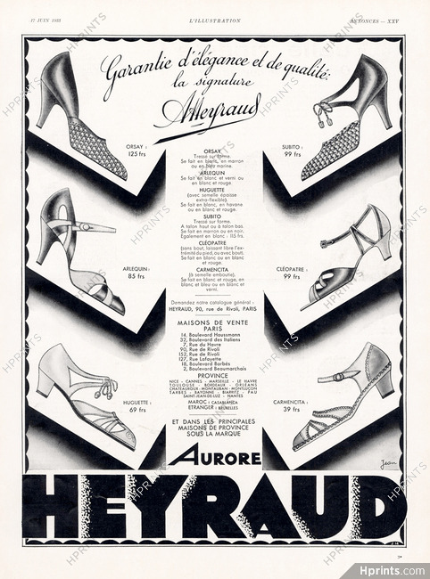 Heyraud 1933 Aurore, Signed by Jean