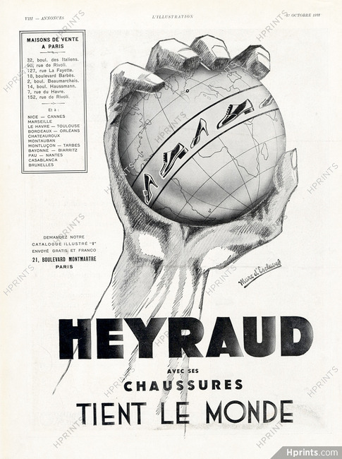 Heyraud 1932 Signed Marc d'Esclavel