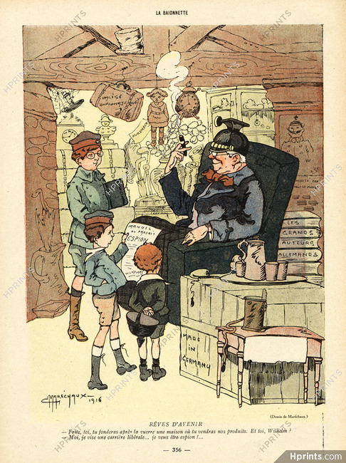 Gaston Maréchaux 1916 Rêves d'Avenir, Wilhelm, Espion
