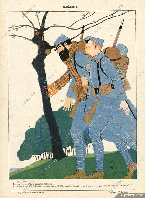 Paul Allier 1916 Le Poilu et le Bleuet