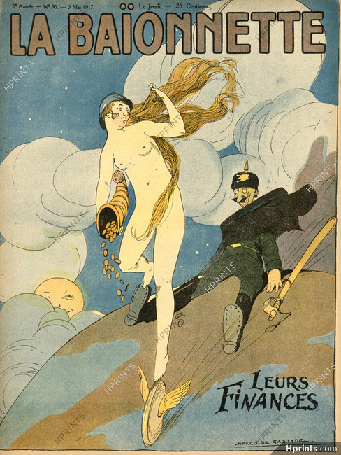 Marco de Gastyne 1917 Leurs finances, La Baïonnette cover