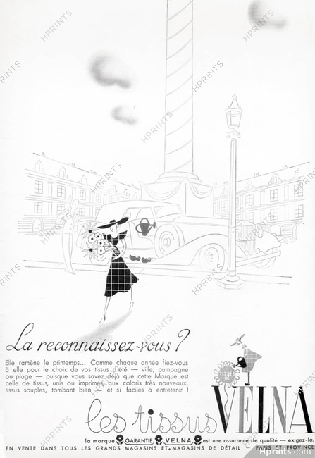 Tissus Velna 1929 Place Vendôme
