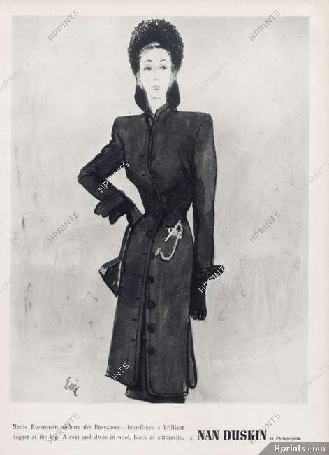 Nettie Rosenstein 1945 Coat, Eric (Carl Erickson)