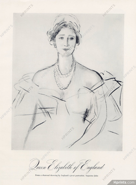 Augustus John 1941 Queen Elizabeth of England, Portrait