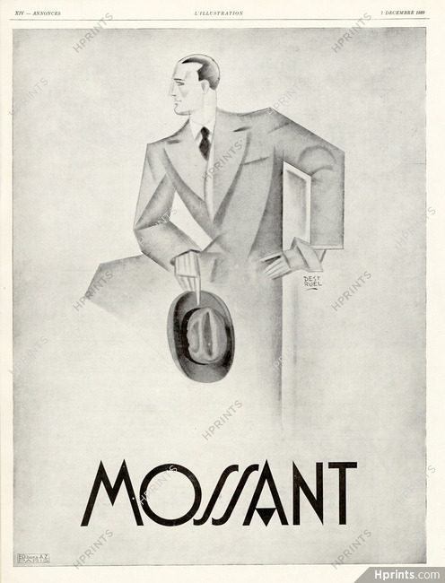 Mossant 1929 Destruel, Art Deco