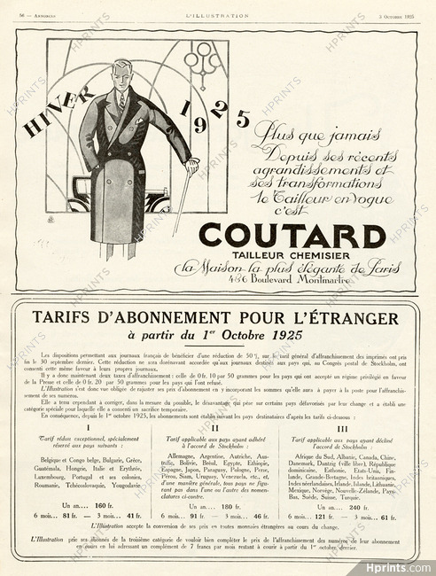 Coutard 1925 4 & 6 Bvd Montmartre