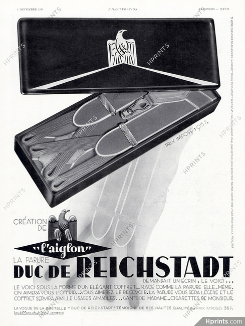 L'Aiglon 1933 La parure Duc de Reichstadt