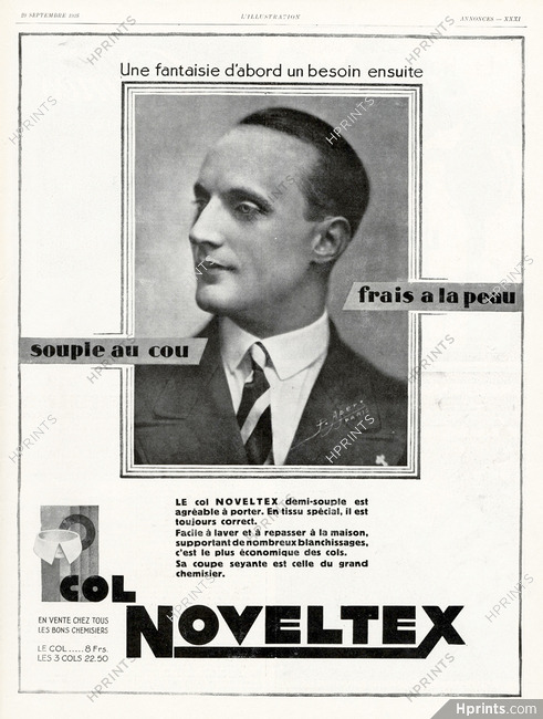 Noveltex 1928 Col demi-souple, Phot. P. Apers