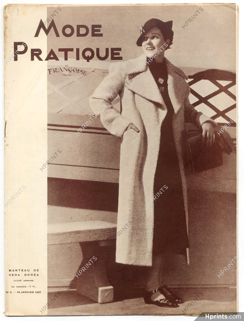 Véra Boréa 1937 Mode Pratique