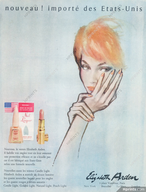 Elizabeth Arden (Cosmetics) 1965 Lipstick Nail Polish