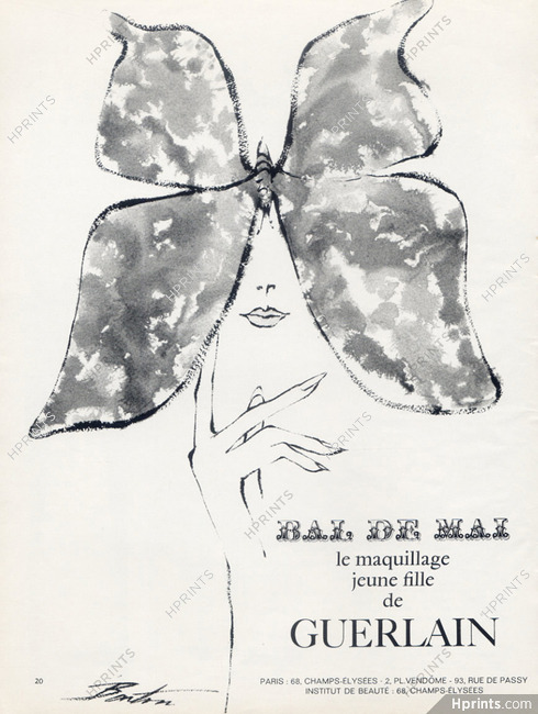 Guerlain (Cosmetics) 1965 Bal de Mai, butterfly