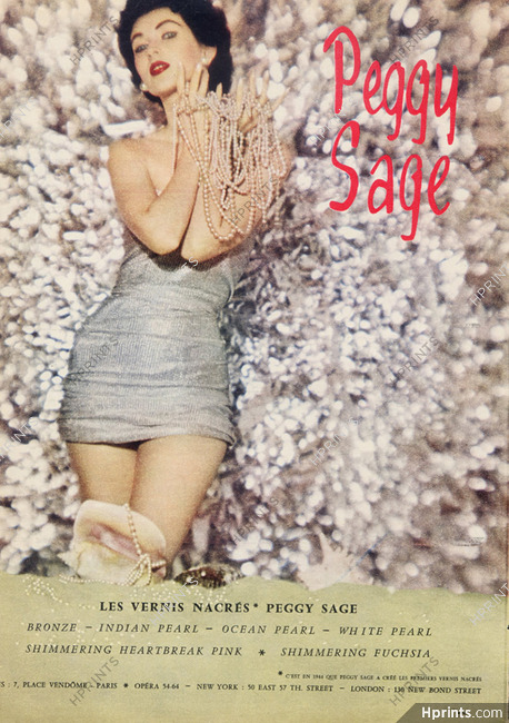 Peggy Sage (Cosmetics) 1956