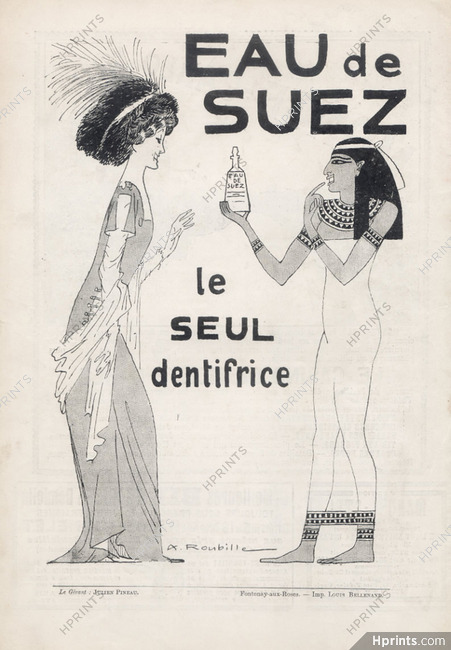 Eau de Suez (Toothpaste) 1909 Auguste Roubille, Egypt