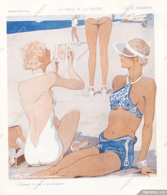 Henry Fournier 1936 Bathing Beauty, Swimwear