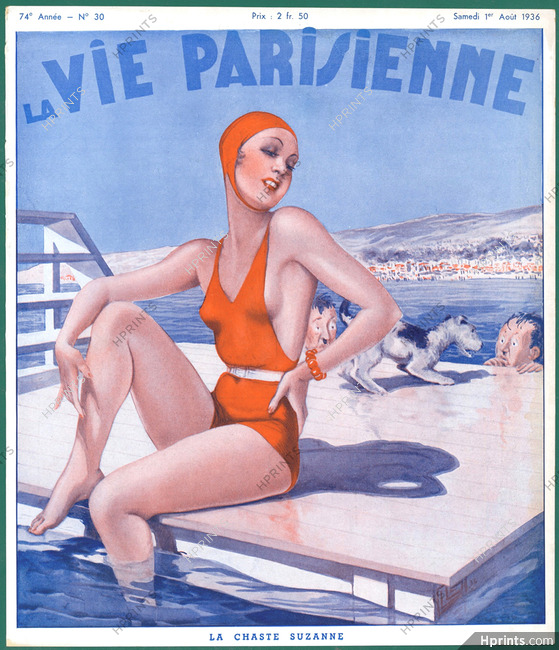 Georges Léonnec 1936 Bathing Beauty