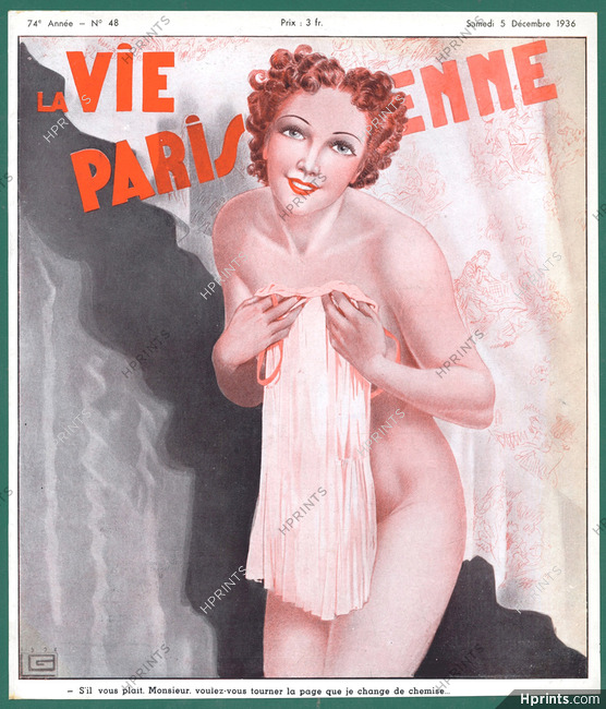 georges léonnec 1936 nude la vie parisienne