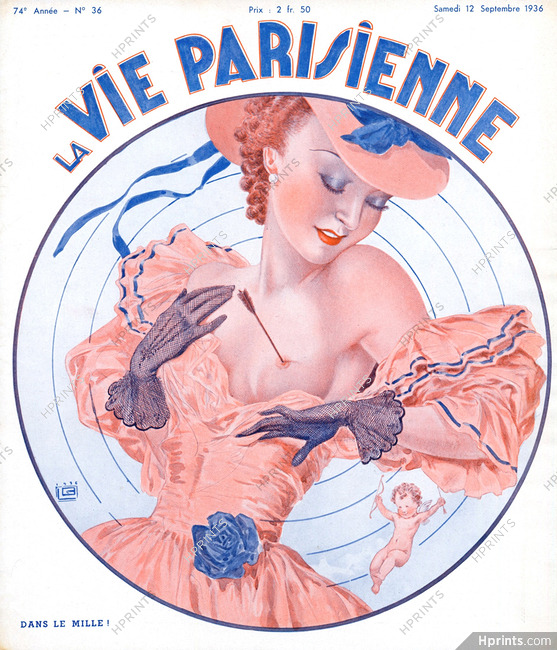 Georges Léonnec 1936 "Dans le Mille", Topless