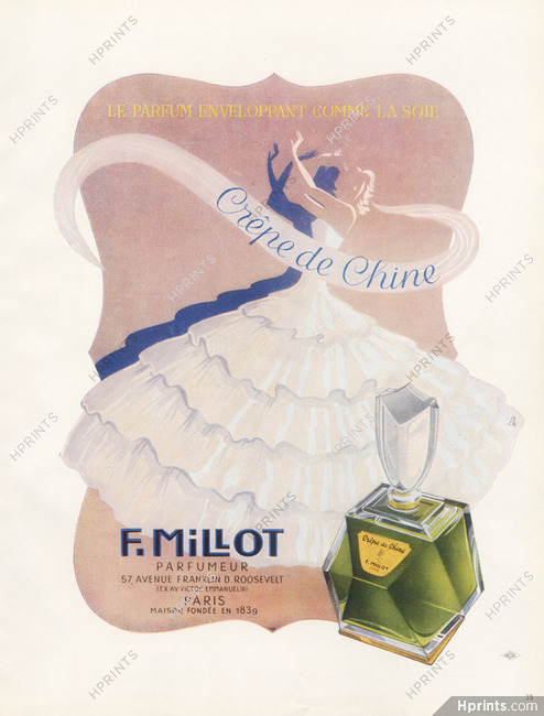 Millot (Perfumes) 1946 Crêpe de Chine