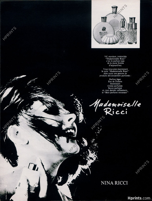 Nina Ricci (Perfumes) 1970 "Mademoiselle Ricci"