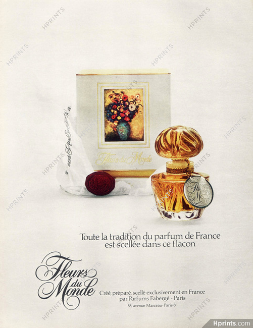 Fabergé (Perfumes) 1972 Fleurs du Monde
