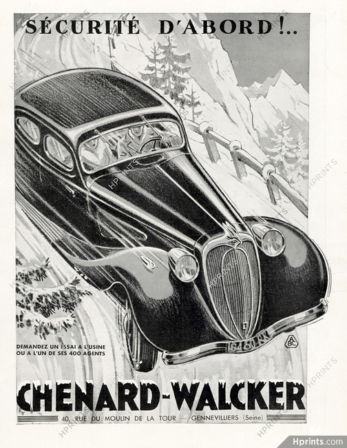 Chenard & Walcker 1936 Sécurité d'abord, Raoul Auger
