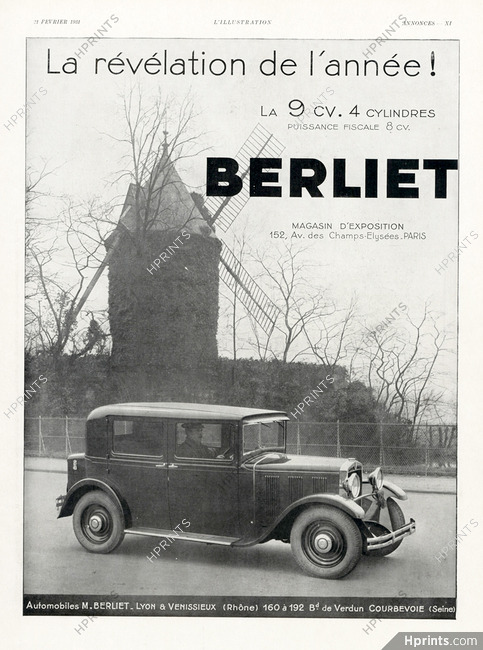 Berliet 1931 9 CV