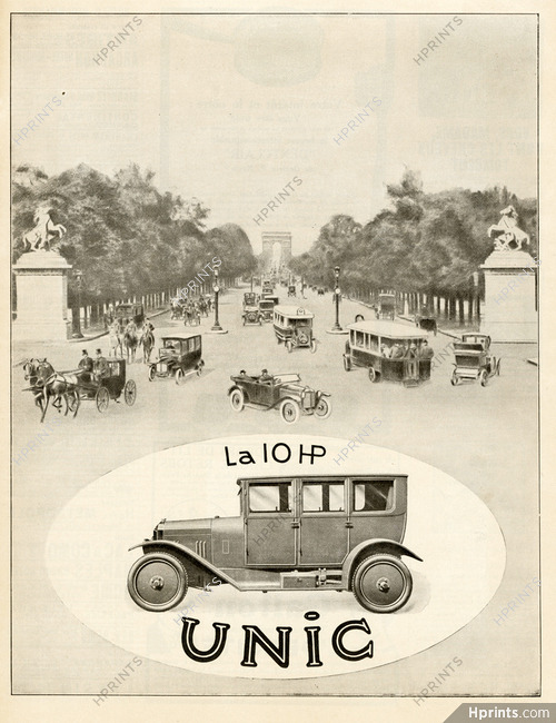 Unic (Cars) 1923 Champs-Elysées, Chevaux De Marly