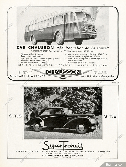 Rosengart 1947 Super Trahuit ST8