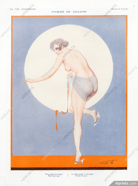 Vald'Es 1923 Phoebe, Sexy Looking Girl, Topless