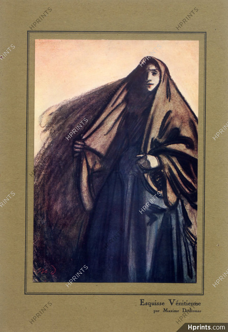 Maxime Dethomas 1922 "Esquisse Vénitienne"