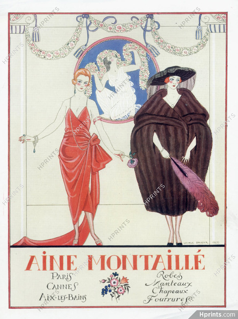Aine Montaillé 1920 George Barbier, Art Deco