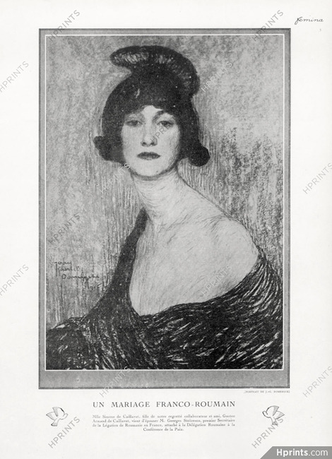 Jean-Gabriel Domergue 1920 Simone de Caillavet, (Mrs Georges Stoïcesco) Portrait