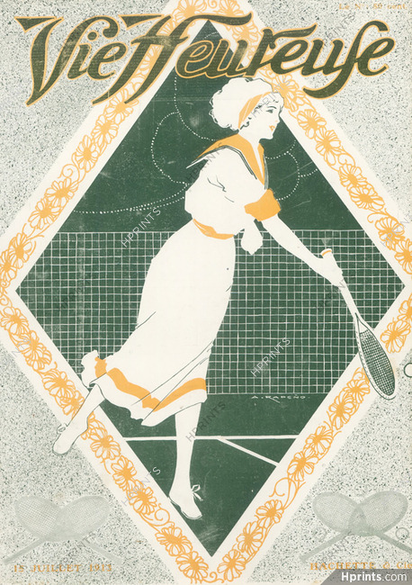 Armand Rapeno 1913 Tenniswoman